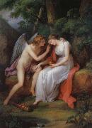 Angelika Kauffmann Amor und Psyche oil painting reproduction